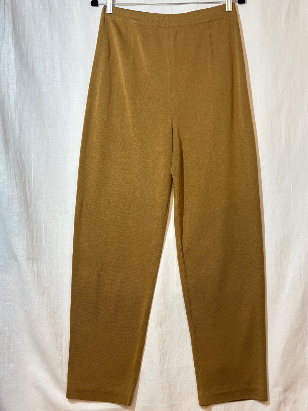 Misook Straight Leg Pants in Camel Brown